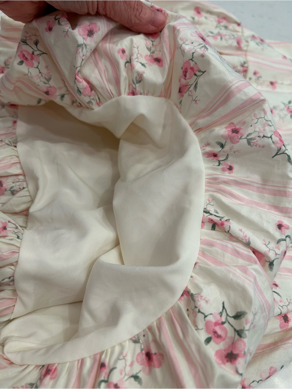 Floral Spaghetti-Strap Mini Dress in Blush Pink - Picture 7 of 11